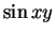 $\sin xy$